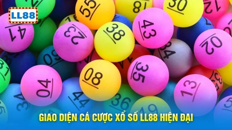 Giao diện cá cược xổ số LL88 hiện đại